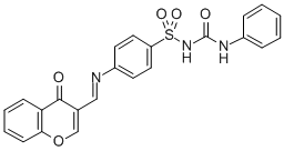CAS#: 198649-70-6, 1-[4-[(4-Oxochromen-3-Yl)Methylideneamino]Phenyl]Sulfonyl-3-Phenylurea