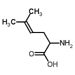 CAS 登录号：19914-06-8， 2-氨基-5-甲基-4-己烯酸