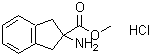CAS 登录号：199330-64-8， 2-氨基-2-茚满羧酸甲酯盐酸盐(1:1)