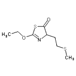 CAS 登录号：199447-25-1， 2-乙氧基-4-[2-(甲硫基)乙基]-1,3-噻唑-5(4H)-酮