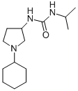 CAS 登录号：19985-20-7， 1-(1-环己基-3-吡咯烷基)-3-异丙基-脲