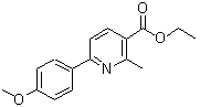 CAS 登录号：2004-63-9， 6-(4-甲氧基苯基)-2-甲基烟酸乙酯