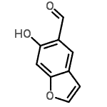 CAS#: 20073-22-7, 6-Hydroxy-1-Benzofuran-5-Carbaldehyde