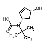 CAS#: 201054-55-9, [(1S,4R)-4-Hydroxy-2-Cyclopenten-1-Yl](2-Methyl-2-Propanyl)Carbamic Acid