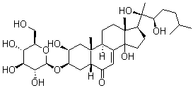 CAS#: 20117-33-3, (22R)-3beta-(beta-D-Glucopyranosyloxy)-2beta,14,20,22-Tetrahydroxy-5beta-Cholest-7-En-6-One