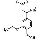 CAS 登录号：201408-36-8， 3-铵基-3-(3-乙氧基-4-甲氧基苯基)丙酸酯