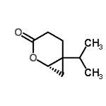 CAS 登录号：201472-64-2， (1S)-6-异丙基-2-氧杂双环[4.1.0]庚烷-3-酮