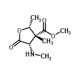CAS#: 201603-02-3, Methyl (2R,3R,4S)-2,3-Dimethyl-4-(Methylamino)-5-Oxotetrahydro-3-Furancarboxylate