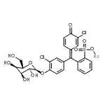 CAS#: 201685-76-9, Sodium 2-[(Z)-[4-(alpha-L-Allopyranosyloxy)-3-Chlorophenyl](3-Chloro-4-Oxo-2,5-Cyclohexadien-1-Ylidene)Methyl]Benzenesulfonate