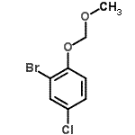 CAS 登录号：201748-37-0， 2-溴-4-氯-1-(甲氧基甲氧基)苯