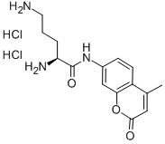 CAS 登录号：201854-09-3， (2S)-2,5-二氨基-N-(4-甲基-2-氧代-2H-1-苯并吡喃-7-基)-戊酰胺盐酸盐(1:2)