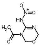 CAS 登录号：203515-08-6， 1-[4-(硝基氨基)-2H-1,3,5-恶二嗪-3(6H)-基]乙酮