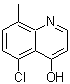 CAS 登录号：203626-37-3， 5-氯-8-甲基-4-喹啉醇