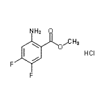 CAS#: 20372-65-0, Methyl 2-Amino-4,5-Difluorobenzoate Hydrochloride (1:1)