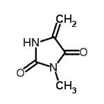 CAS 登录号：203876-68-0， 3-甲基-5-亚甲基-2,4-咪唑烷二酮