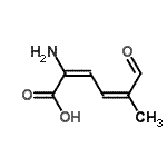 CAS 登录号：204193-53-3， (2E,4Z)-2-氨基-5-甲基-6-氧代-2,4-己二烯酸