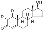 CAS 登录号：204244-83-7， (17B)-17-羟基-雄甾-4-烯-3-酮-1,2-D2