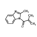 CAS 登录号：204569-53-9， 2-甲基-1-(2-甲基-1H-苯并咪唑-1-基)-2-丙烯-1-酮
