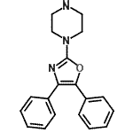 CAS 登录号：20503-87-1， 1-(4,5-二苯基-1,3-恶唑-2-基)哌嗪