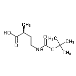 CAS 登录号：205808-16-8， (2S)-2-甲基-4-({[(2-甲基-2-丙基)氧基]羰基}氨基)丁酸