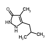 CAS 登录号：205813-75-8， 5-异丁基-4-甲基-1,2-二氢-3H-吡唑-3-酮