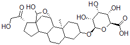 CAS 登录号：20605-81-6， 四氢醛甾酮 3 beta-葡糖苷酸