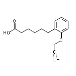 CAS 登录号：206052-01-9， 6-[2-(2-丙炔-1-基氧基)苯基]己酸