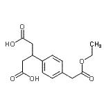 CAS#: 206112-49-4, 3-[4-(2-Ethoxy-2-Oxoethyl)Phenyl]Pentanedioic Acid
