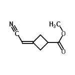 CAS 登录号：206445-57-0， 甲基3-(氰基甲基烯)环丁烷羧酸酯