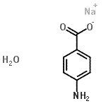 CAS 登录号：206557-08-6， 钠4-氨基苯甲酸酯水合物(1:1:1)