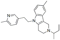 CAS#: 20675-00-7, 2,3,4,5-Tetrahydro-2-Sec-Butyl-8-Methyl-5-[2-(6-Methyl-3-Pyridyl)Ethyl]-1H-Pyrido[4,3-b]Indole