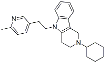 CAS#: 20675-03-0, 2,3,4,5-Tetrahydro-2-Cyclohexyl-5-[2-(6-Methyl-3-Pyridyl)Ethyl]-1H-Pyrido[4,3-b]Indole