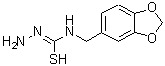 CAS 登录号：206761-70-8， N-(1,3-苯并二氧戊环-5-基甲基)亚肼基硫代羧酸