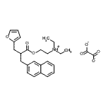 CAS#: 20723-81-3, N,N-Diethyl-2-[3-(2-Furanyl)-2-(2-Naphthalenylmethyl)-1-Oxopropoxy]-Ethanaminium Ethanedioate (1:1)