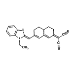 CAS#: 20749-75-1, {7-[(Z)-(3-Ethyl-1,3-Benzothiazol-2(3H)-Ylidene)Methyl]-4,4A,5,6-Tetrahydro-2(3H)-Naphthalenylidene}Malononitrile