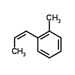 CAS 登录号：2077-34-1， 1-甲基-2-[(1Z)-1-丙烯-1-基]苯