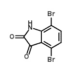 CAS 登录号：20780-89-6， 4,7-二溴吲哚啉-2,3-二酮