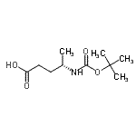 CAS#: 207924-92-3, (4S)-4-({[(2-Methyl-2-Propanyl)Oxy]Carbonyl}Amino)Pentanoic Acid