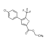 CAS 登录号：208108-54-7， 乙基4-(4-氯苯基)-5-(三氟甲基)-2-噻吩羧酸酯