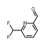 CAS 登录号：208111-30-2， 6-(二氟甲基)-2-吡啶甲醛