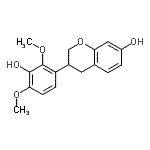 CAS 登录号：20878-98-2， 3-(3-羟基-2,4-二甲氧基苯基)-7-色满醇