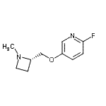 CAS 登录号：209327-88-8， 2-氟-5-{[(2S)-1-甲基-2-氮杂环丁基]甲氧基}吡啶