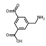 CAS 登录号：209604-85-3， 3-(氨基甲基)-5-硝基-苯甲酸