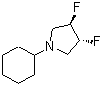 CAS 登录号：209625-81-0， (3R,4R)-1-环己基-3,4-二氟吡咯烷