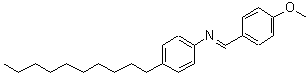 CAS 登录号：209683-41-0， (E)-N-(4-癸基苯基)-1-(4-甲氧基苯基)甲亚胺