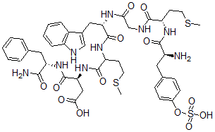 CAS 登录号：20988-64-1， 缩胆囊素 (27-33)