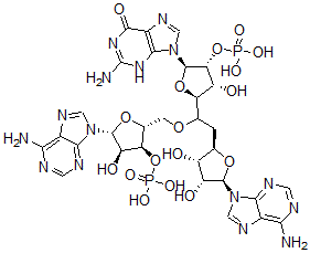 CAS 登录号：2099-88-9， 腺苷酰-(3'-5')-腺苷酰-(3'-5')-鸟苷