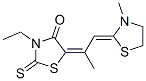 CAS#: 21025-18-3, 3-Ethyl-5-[1-Methyl-2-(3-Methylthiazolidin-2-Ylidene)Ethylidene]Rhodanine