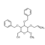 CAS 登录号：210297-56-6， 甲基2-O-烯丙基-3,4-二-O-苄基吡喃己糖苷