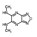 CAS 登录号：210301-47-6， N,N'-二甲基[1,2,5]恶二唑并[3,4-b]吡嗪-5,6-二胺